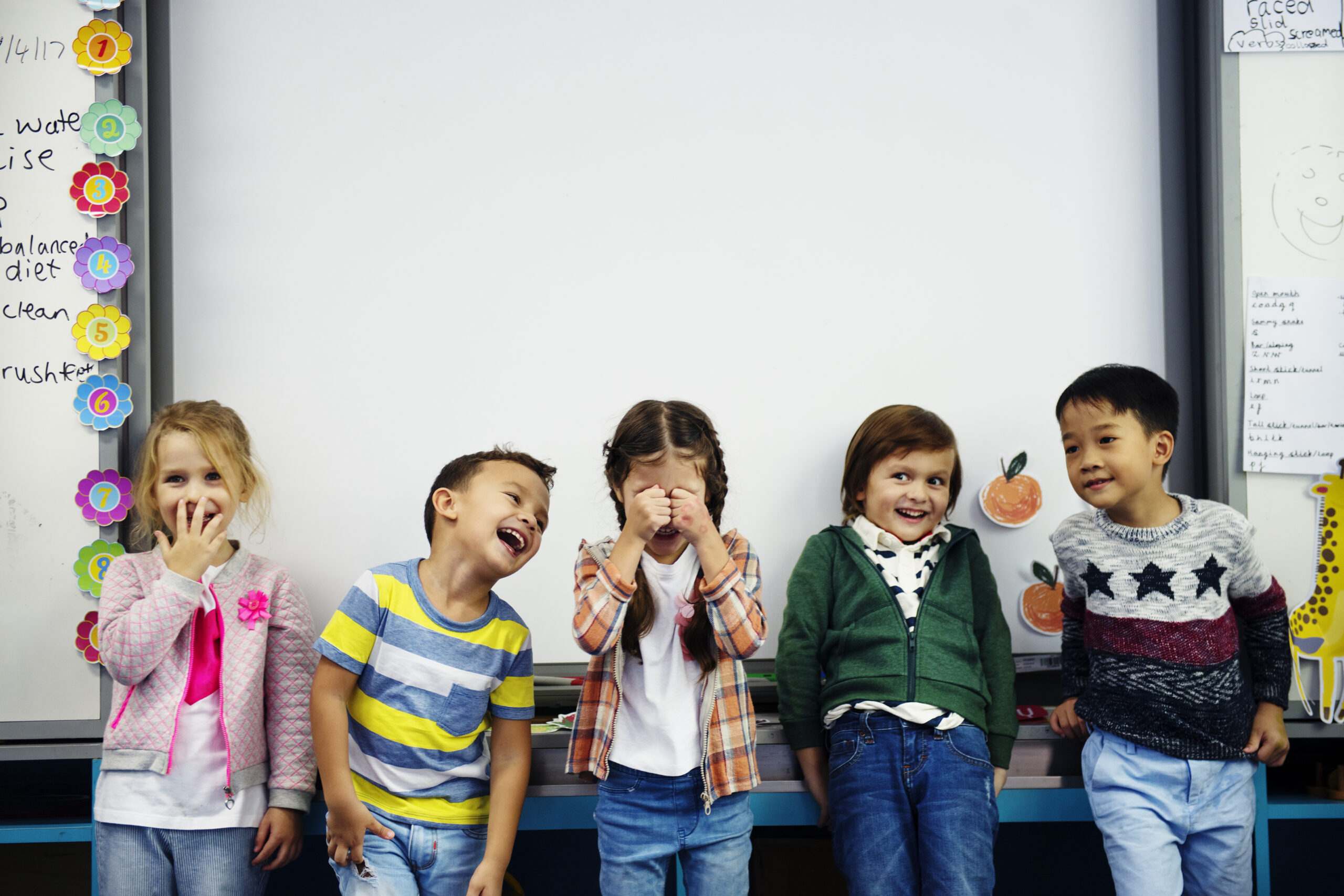 Happy kids at good pre school